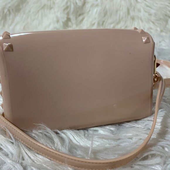 🍁$12 sale🍁DELUXITY jelly crossbody bag studded gold hardware removbl adj strap - Picture 2 of 11